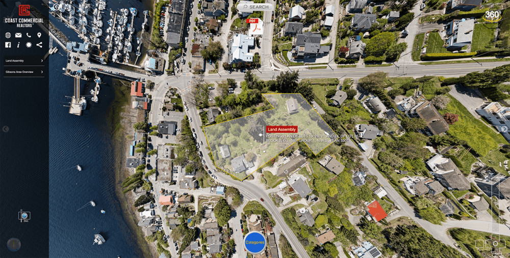 Virtual reality map of Lower Gibsons