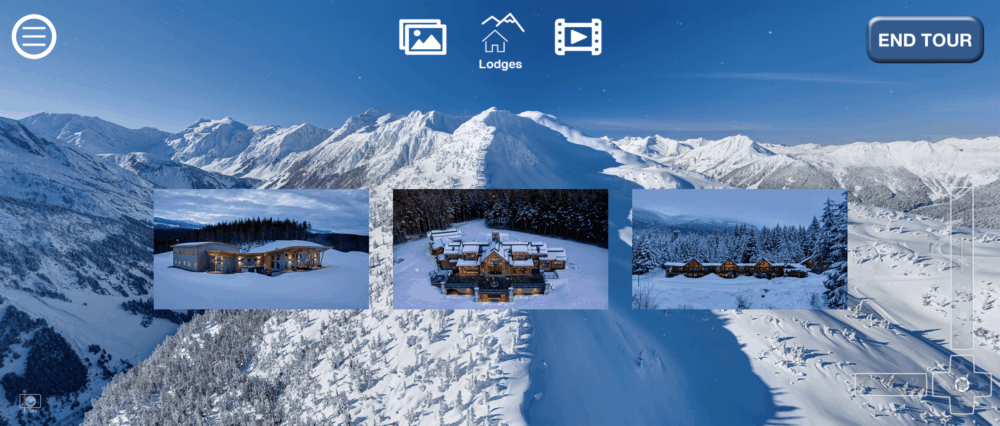 Virtual reality map application