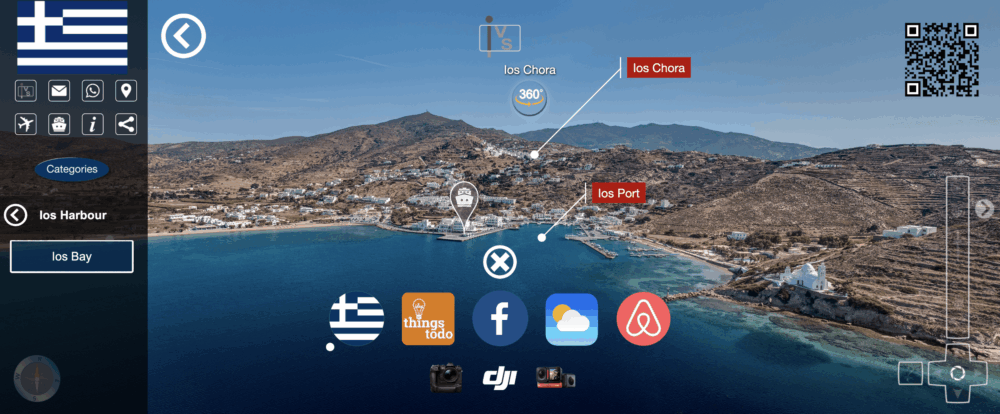 3D virtual reality map application